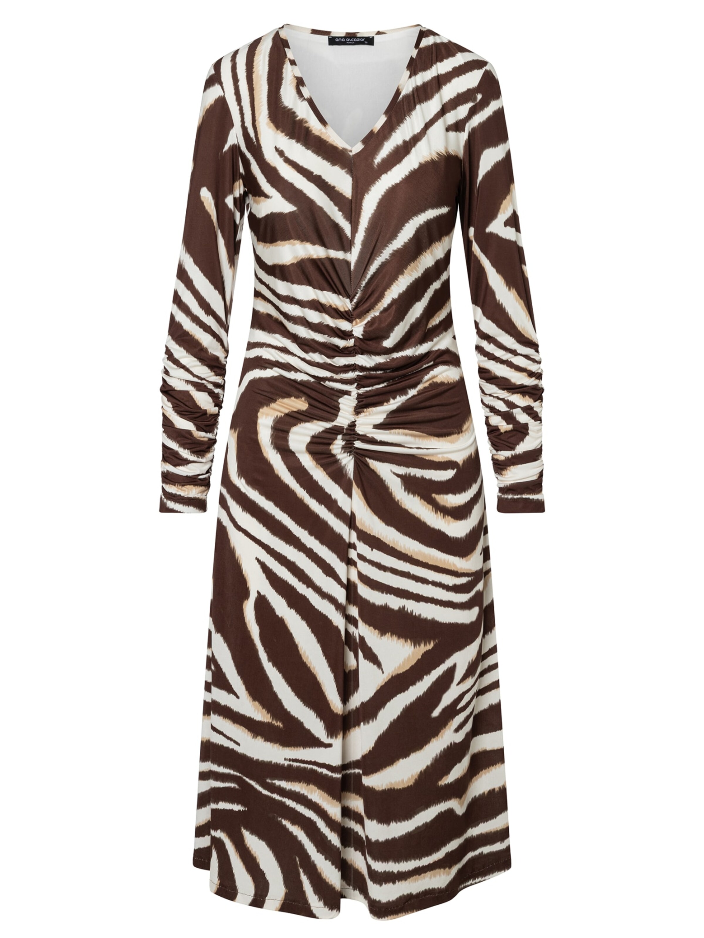 Ana Alcazar Jurk 'Eugory' in Beige: voorkant