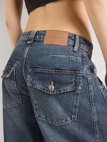 TOPSHOP Barrel Džínsy 'VEA' - Modrá