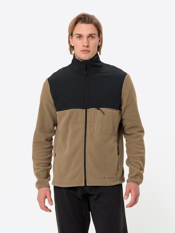 VAUDE Funktionele fleece-jas 'Mineo' in Bruin: voorkant