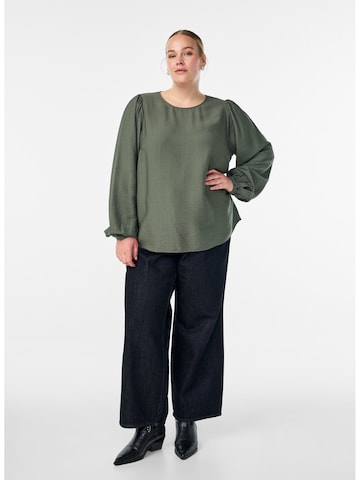 Zizzi Blouse 'Vvilma' in Groen