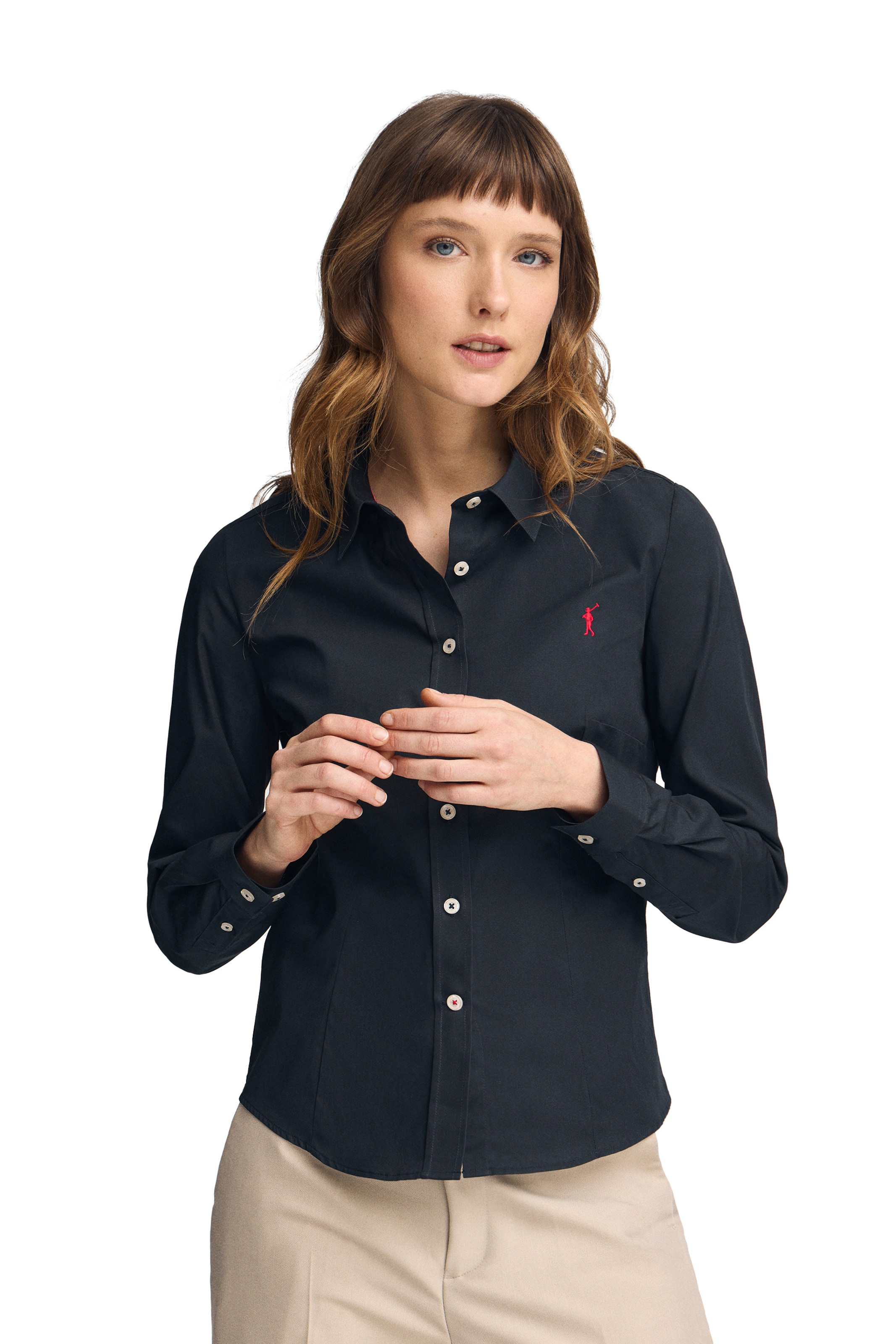 Polo Club Bluse in Blau: Vorderseite