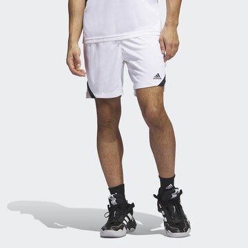 Regular Pantalon de sport 'Icon Squad' ADIDAS SPORTSWEAR en blanc : devant