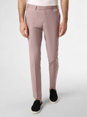 Finshley & Harding Slimfit Bügelfaltenhose 'California' in Lila: predná strana