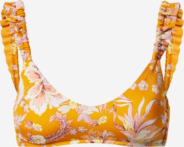 Bustier Hauts de bikini watercult en jaune : devant