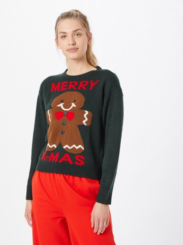 JDY Pullover 'COOKIE' i grøn: forside