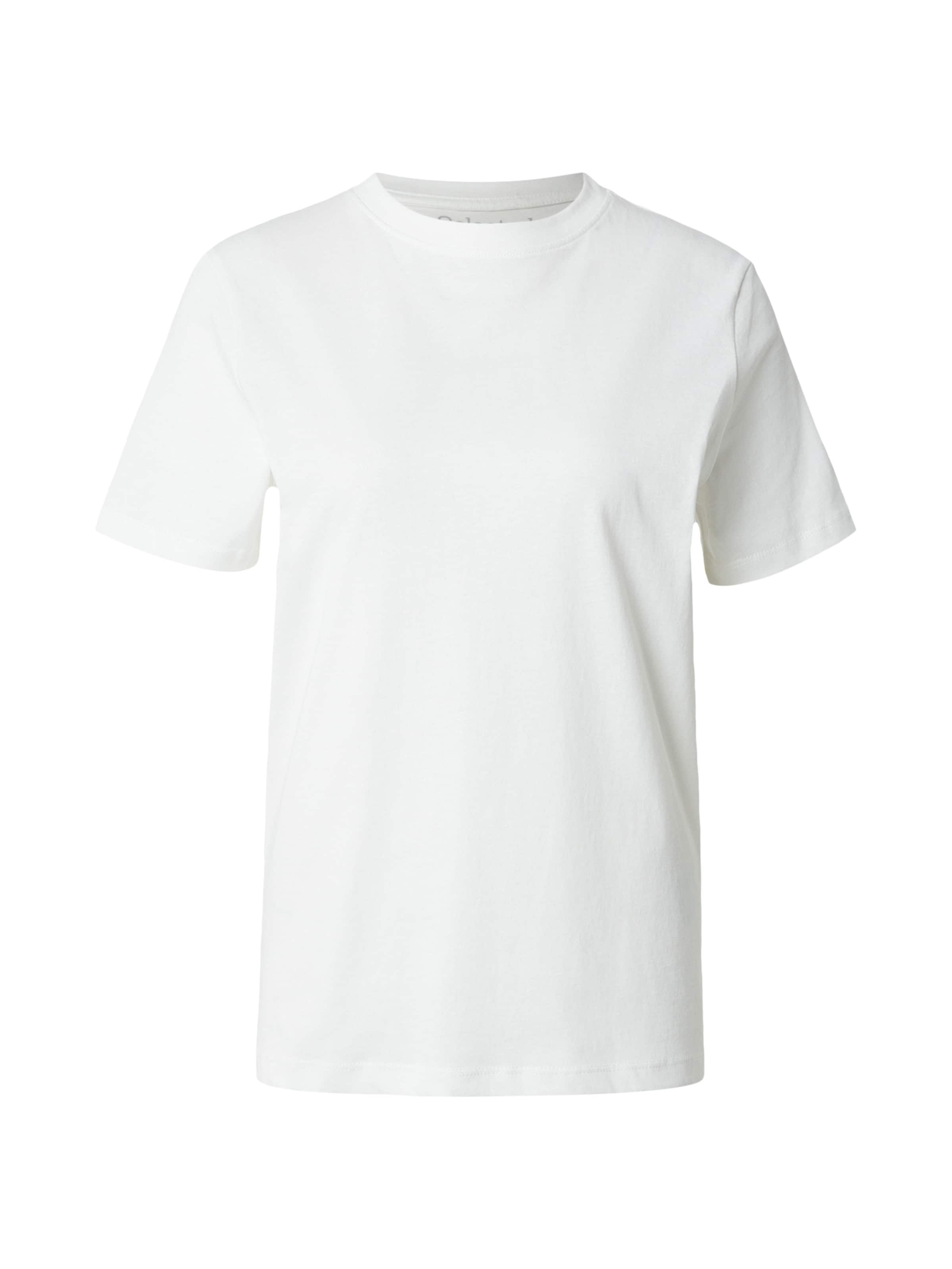 SELECTED T-Shirt 'SLFZLJESMINES' in Weiß: Vorderseite