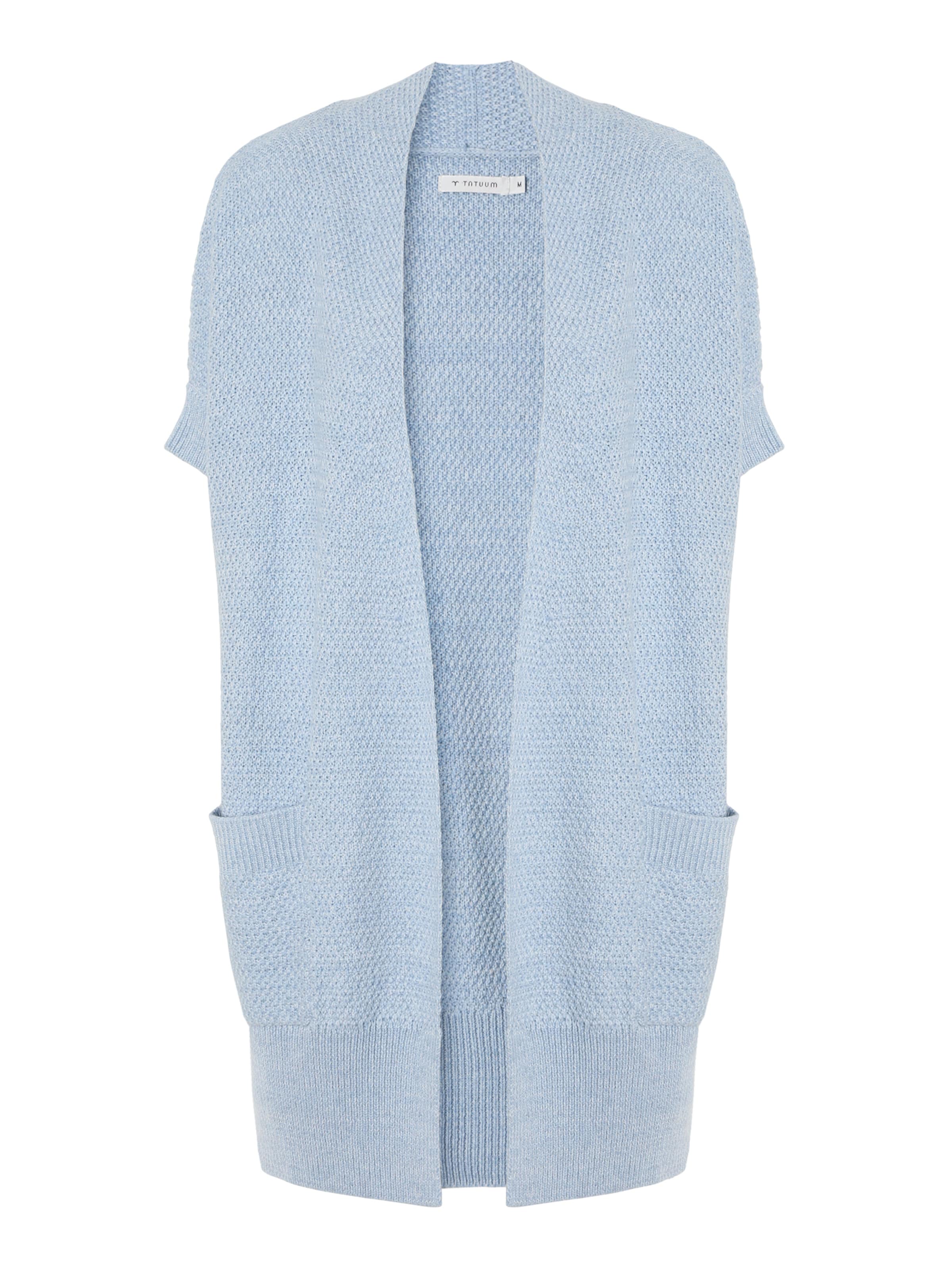TATUUM Knit Cardigan in Blue: front