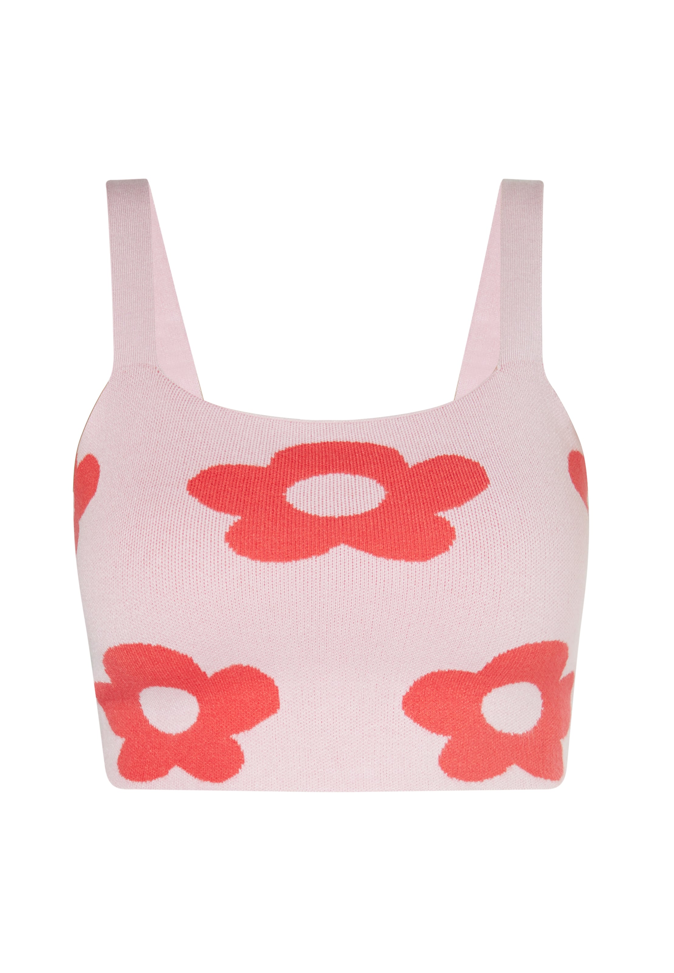 rožinė swirly Palaidinė be rankovių: priekis