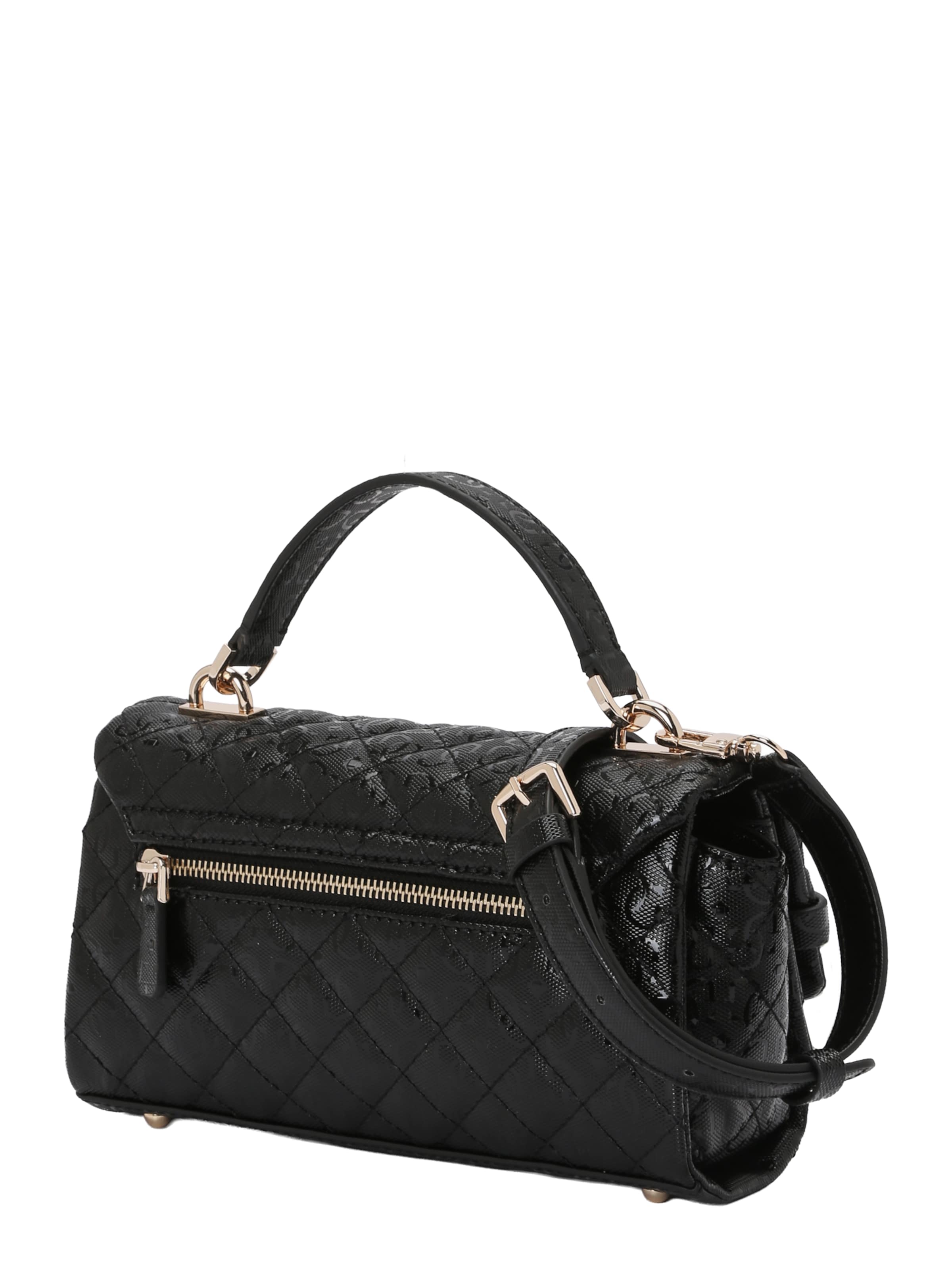 GUESS Handbag 'IDRA TOP HANDLE FLAP' in Black