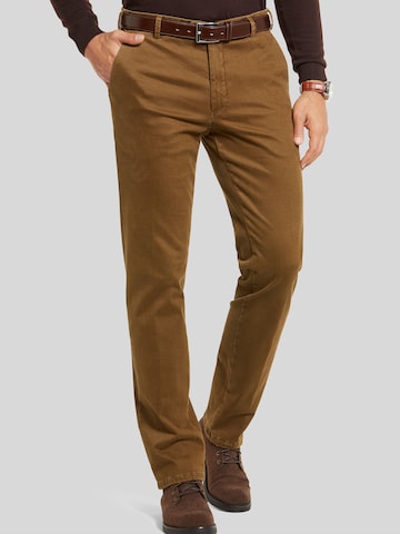 Regular Pantalon chino 'Rio 2-7584' MEYER en marron : devant