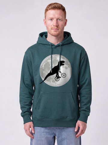 Sweat-shirt 'Flying TRex' Watapparel en bleu : devant