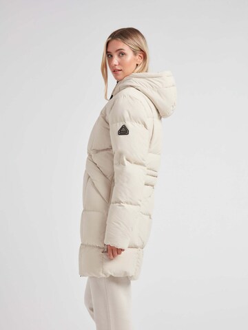 JACK1T Outdoorjas ' Black Star Puffer Coat Matt ' in Wit