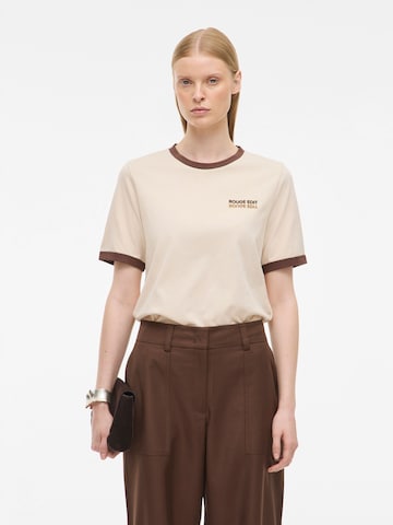 T-shirt ROUGE EDIT en beige : devant