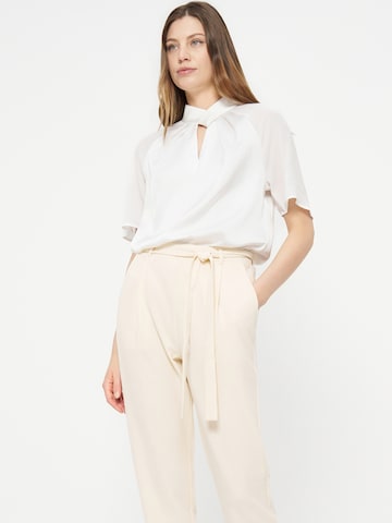 Anna Field Regular Bandplooibroek in Beige