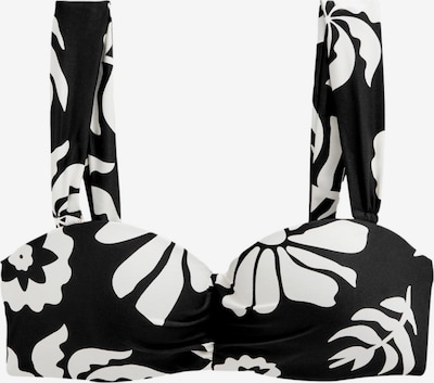 Bikinio viršutinė dalis iš Next, spalva – juoda / balta, Prekių apžvalga