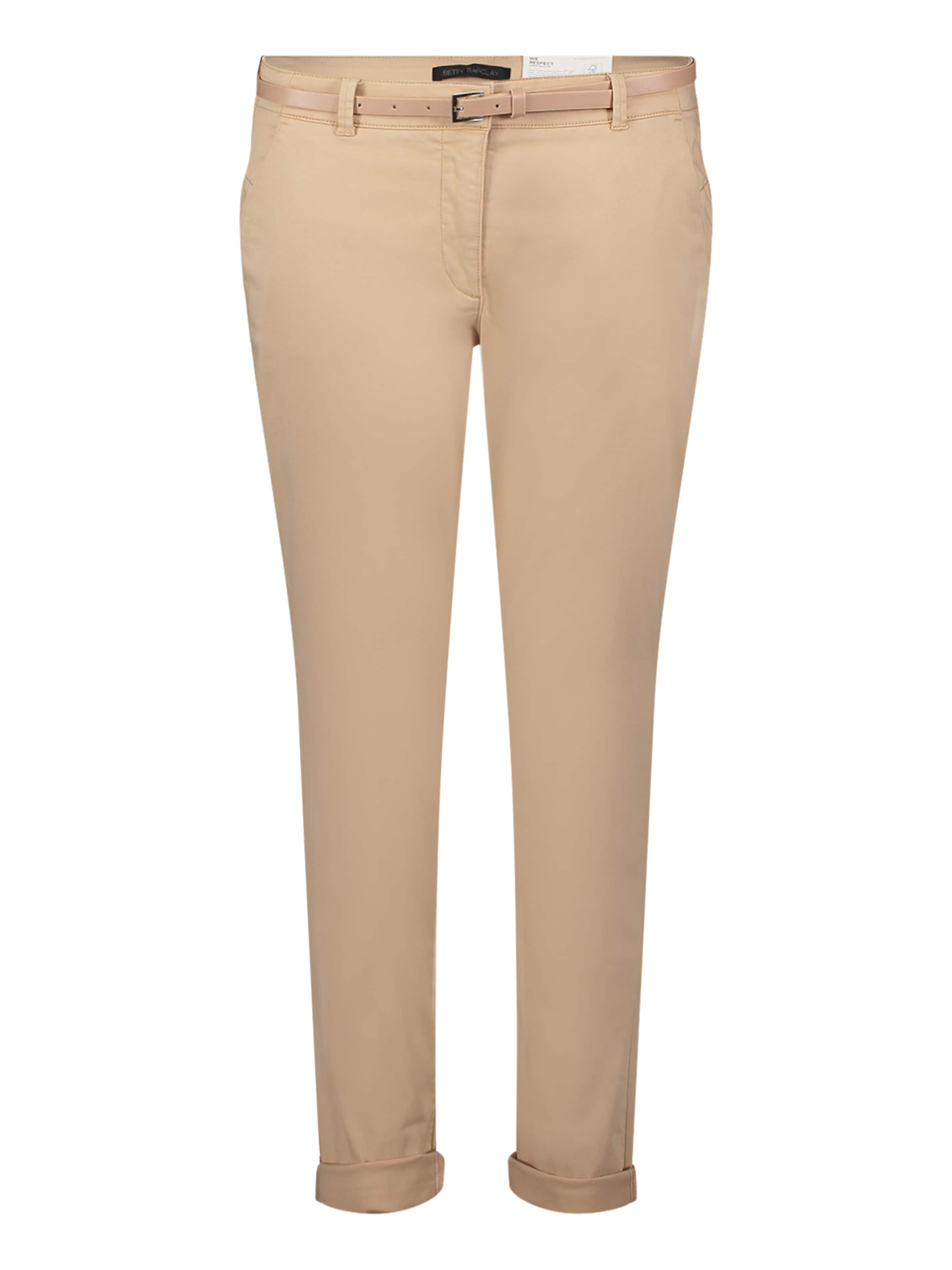 Betty Barclay Loose fit Chino trousers in Beige: front