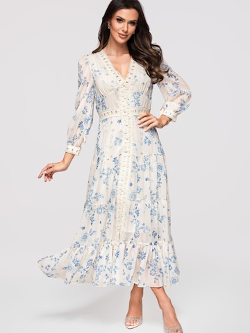 Rochie de seară de la Ombre pe albastru
