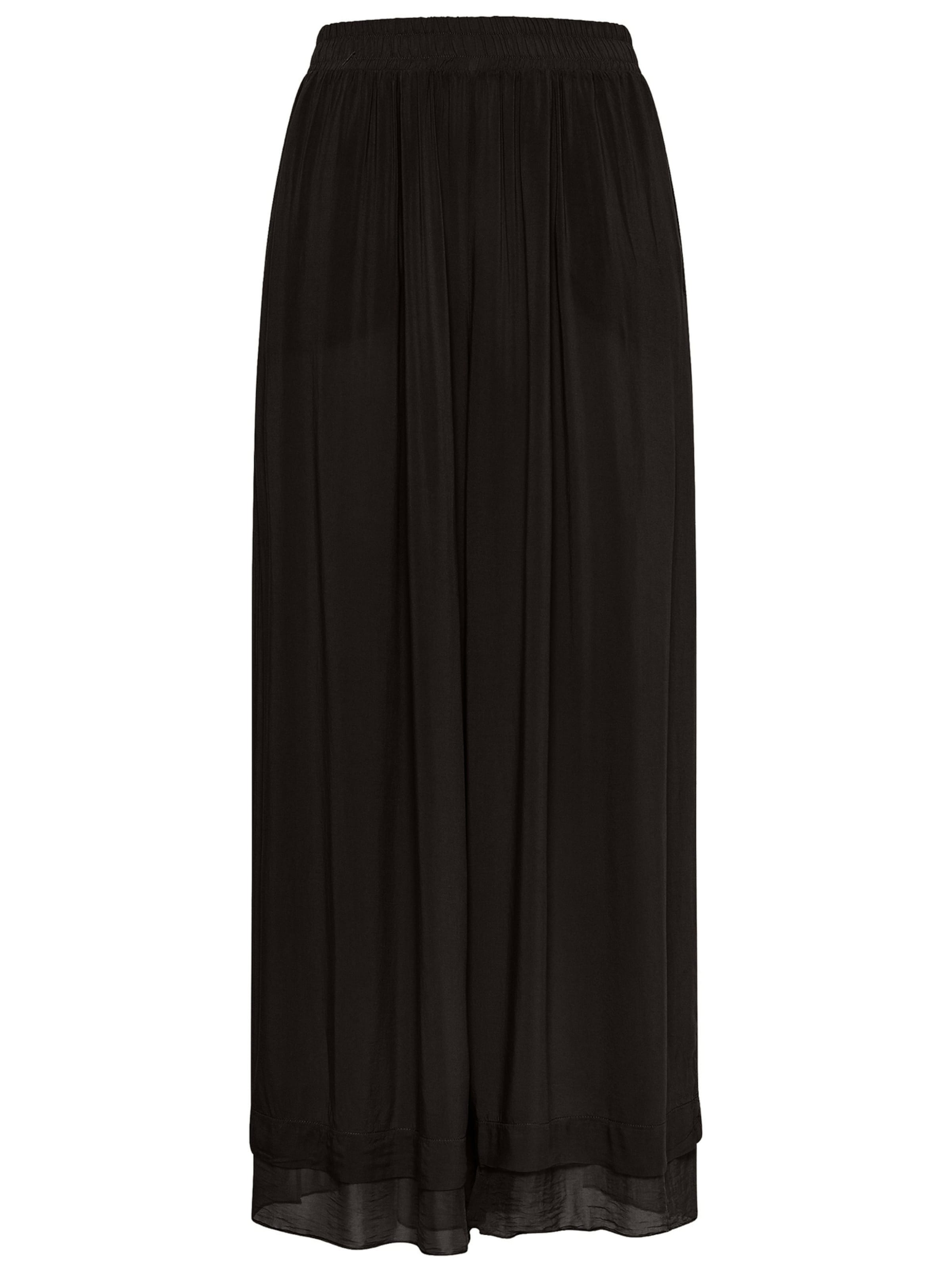 DEHA Wide Leg Hose in Schwarz: Vorderseite