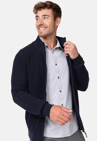 INDICODE JEANS Knit Cardigan in Blue