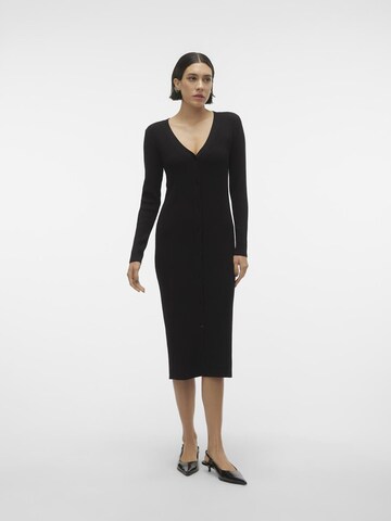 VERO MODA Knitted dress in Black