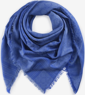 CODELLO Shawl in Blue: front