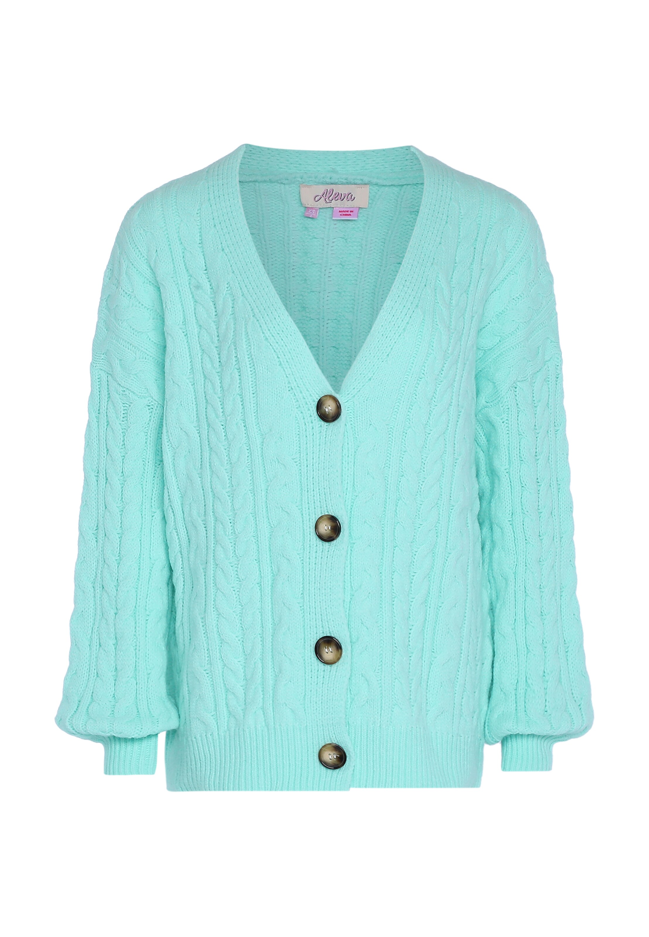 aleva - Casaco de malha em azul: frente