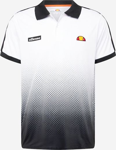 ELLESSE T-Shirt fonctionnel 'Level' en jaune / orange / noir / blanc, Vue avec produit