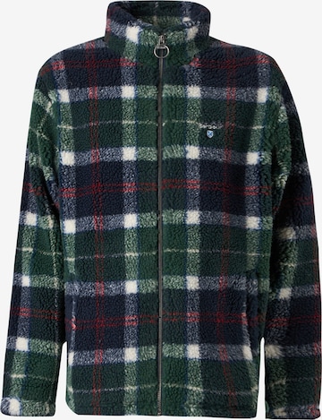 Veste en polaire 'Tartan' Barbour en vert : devant
