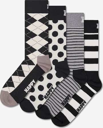 Chaussettes 'Black And White' Happy Socks en noir : devant