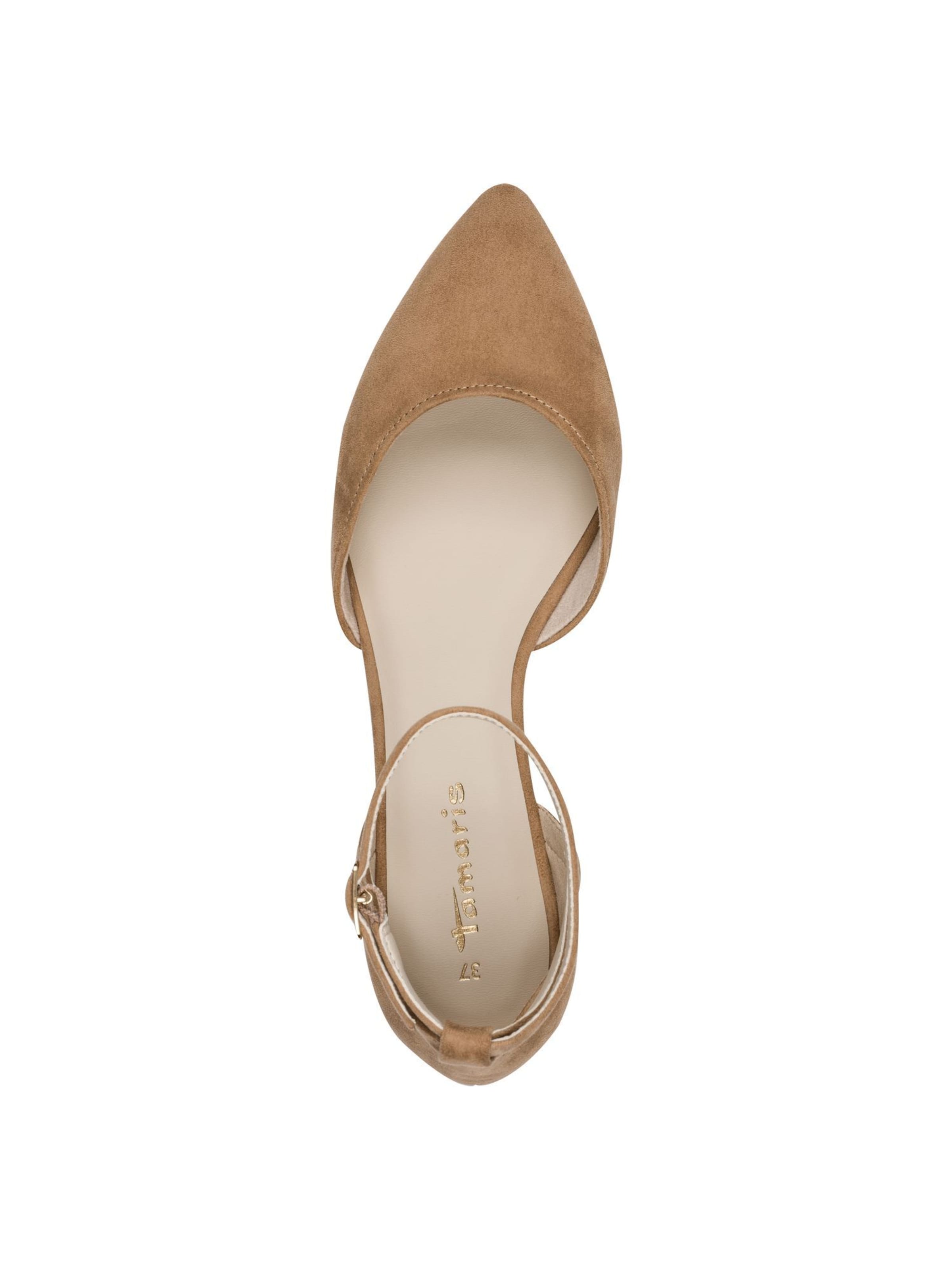 Ballerines à lanières Tamaris en marron