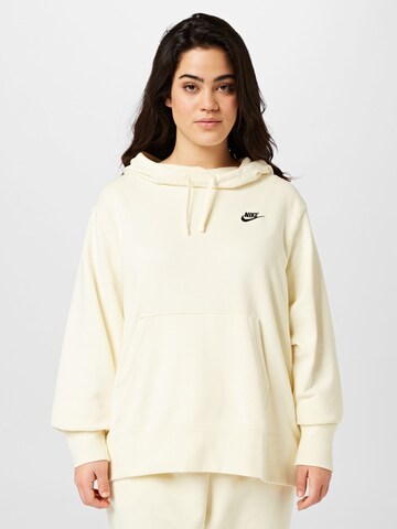 Nike Sportswear Αθλητική μπλούζα φούτερ σε λευκό: μπροστά