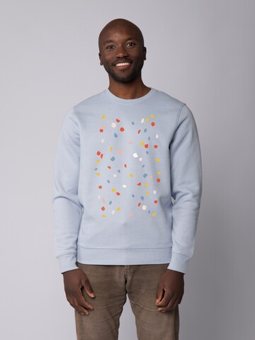 Watapparel Sweatshirt 'This is Art' in Blauw: voorkant