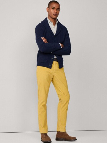 Coupe slim Pantalon chino 'Kensington' Hackett London en jaune