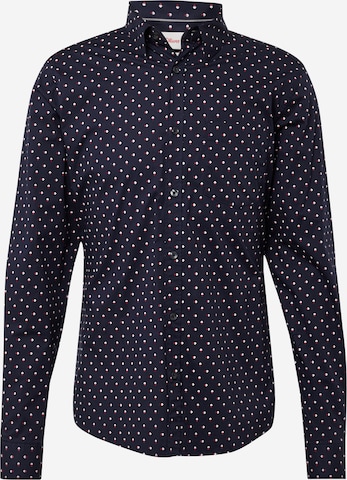 s.Oliver Button Up Shirt in Blue: front