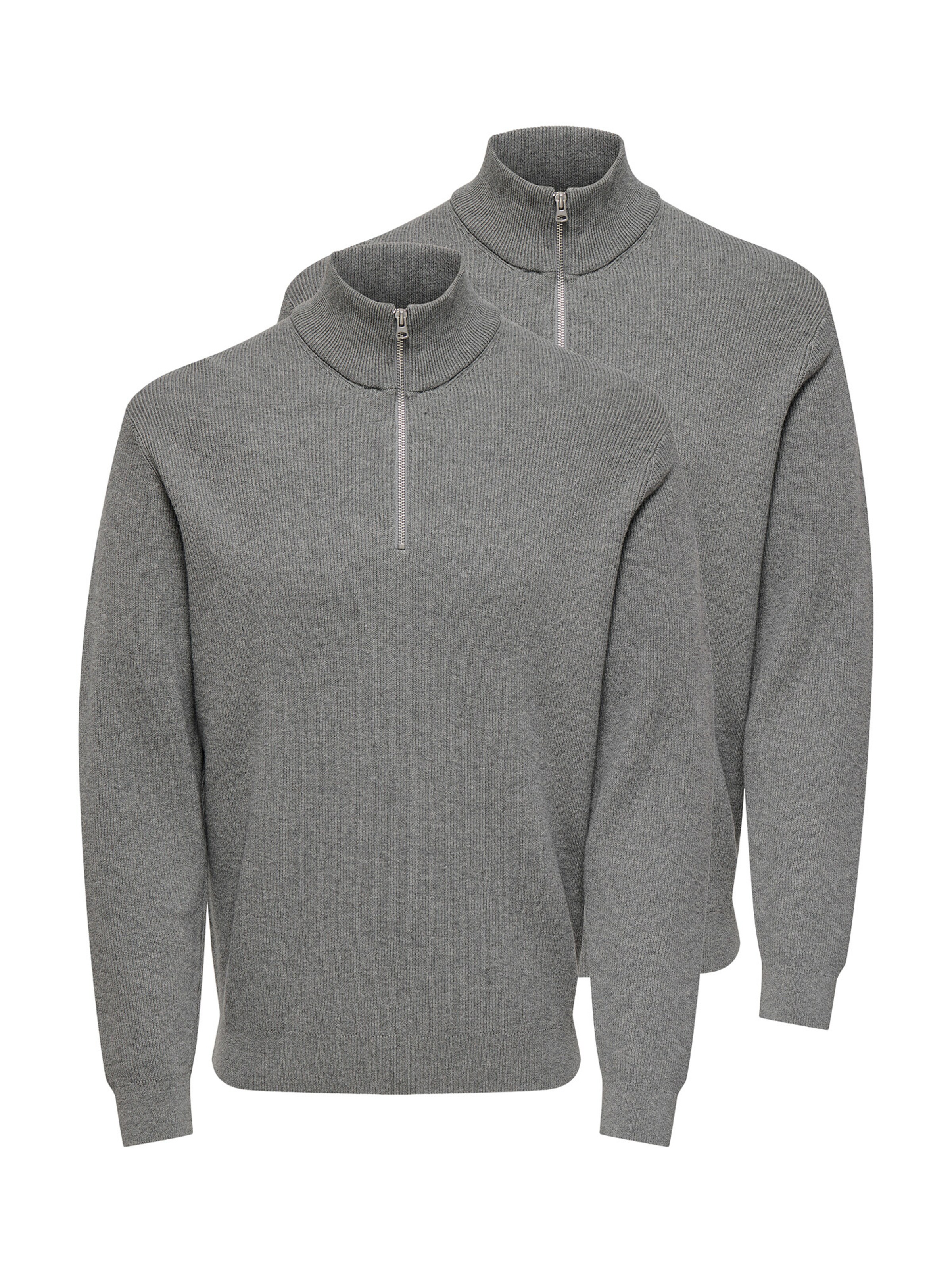 Only & Sons Sweatshirt 'Phil' in Grey: front