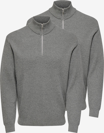 Only & Sons Pullover 'Phil' in Grau: Vorderseite
