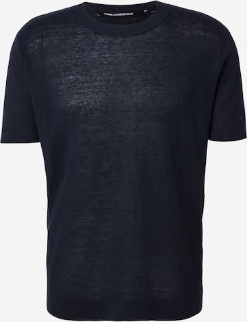 T-Shirt Karl Lagerfeld en bleu : devant