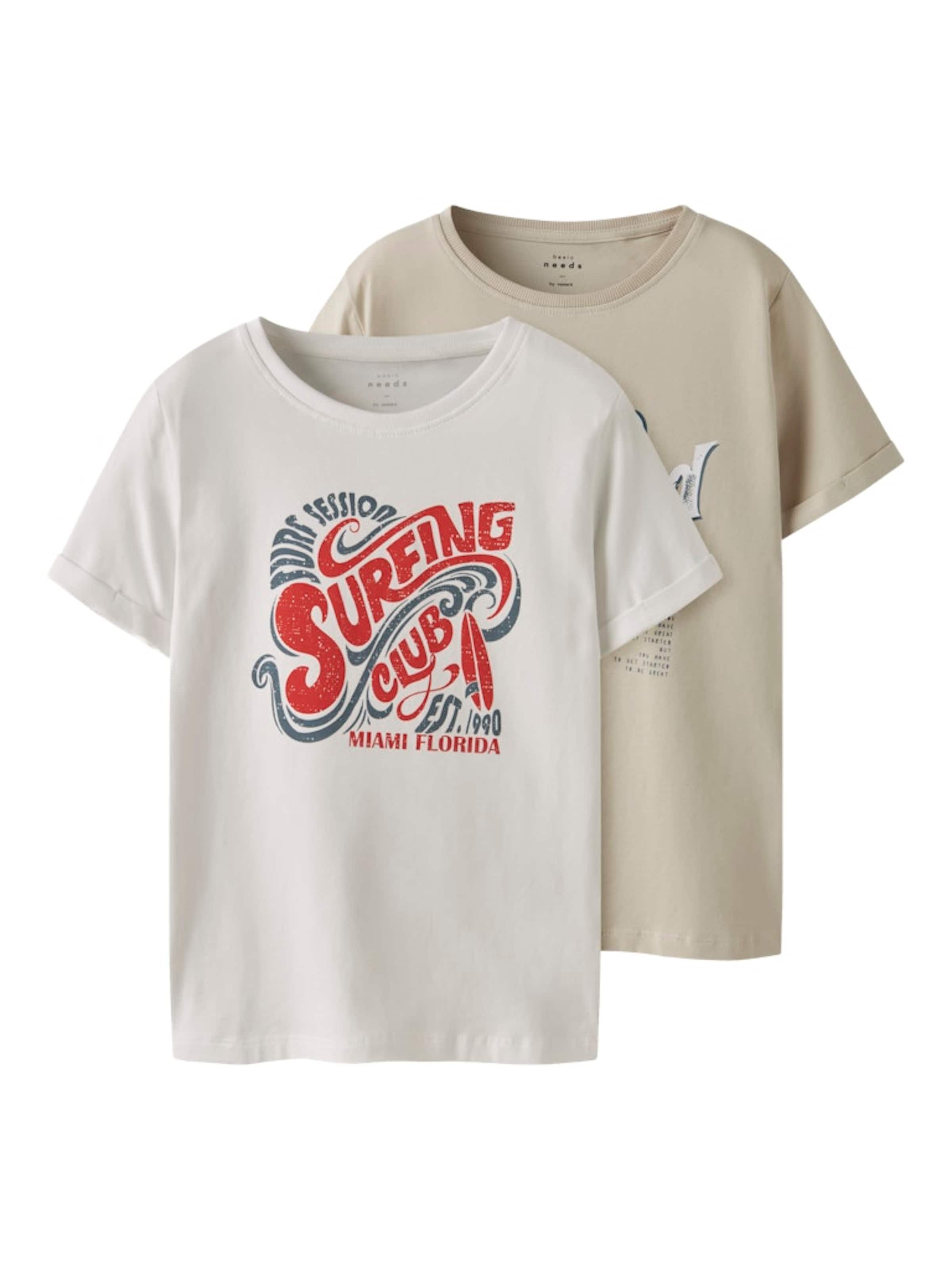 Tricou 'NKMVux' de la NAME IT pe bej: față