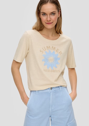 s.Oliver T-Shirt in Beige: Vorderseite