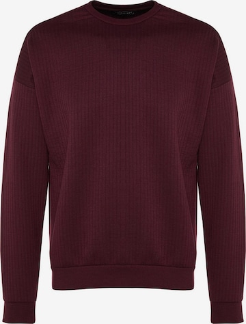 Sweat-shirt Trendyol en rouge : devant