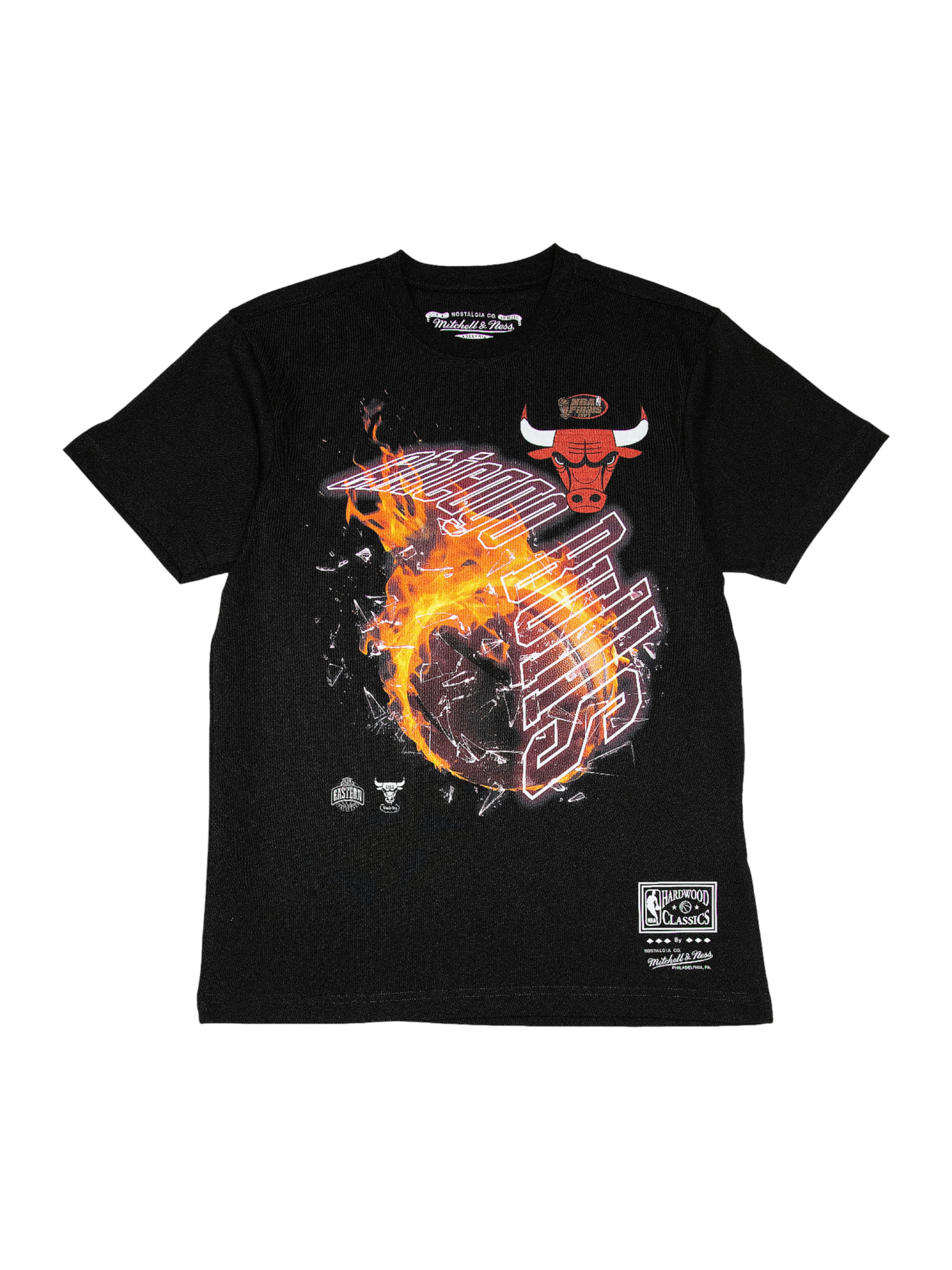 T-Shirt 'Chicago Bulls HWC Blaze' Mitchell & Ness en noir : devant