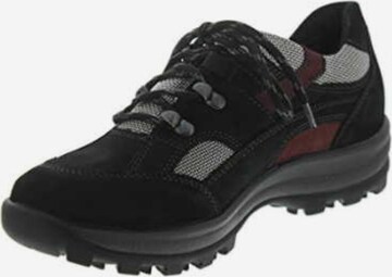 WALDLÄUFER Athletic Lace-Up Shoes in Black: front