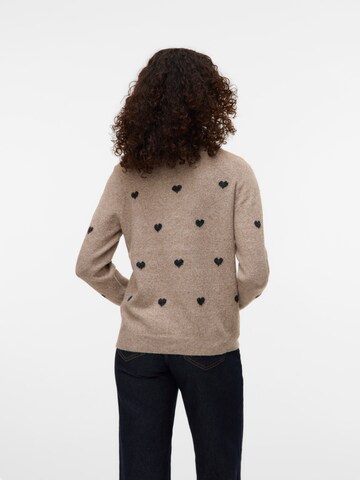 VERO MODA - Pullover 'VMDOFFY INTARSIA' em cinzento
