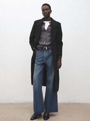 MANGO Mantel 'EYE' in Schwarz: Vorderseite