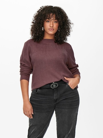 ONLY Carmakoma Sweater in Purple