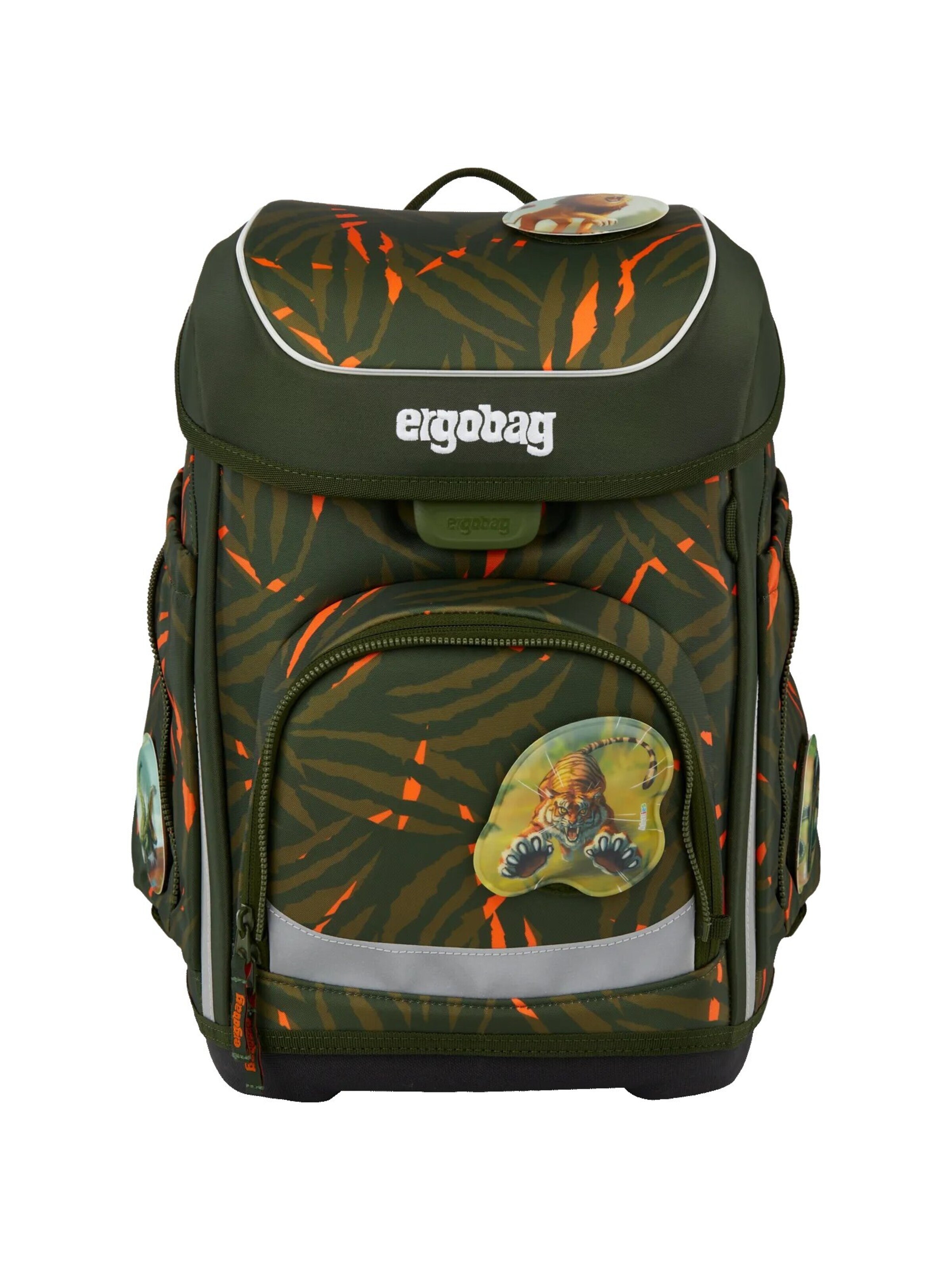 ergobag Backpack 'Schulranzen-Set cubo Set' in Green