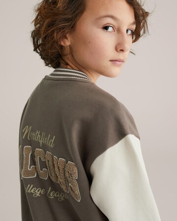 WE Fashion Prehodna jakna | rjava barva