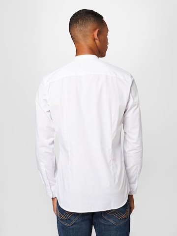 JACK & JONES Slim fit Button Up Shirt 'JOE' in White