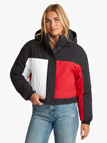 Tommy Jeans Between-season jacket in Black: front