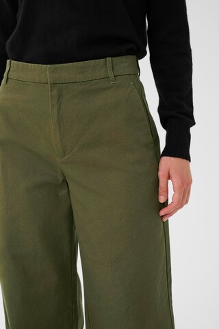InWear Wide Leg Hose 'Nicky' in Grün
